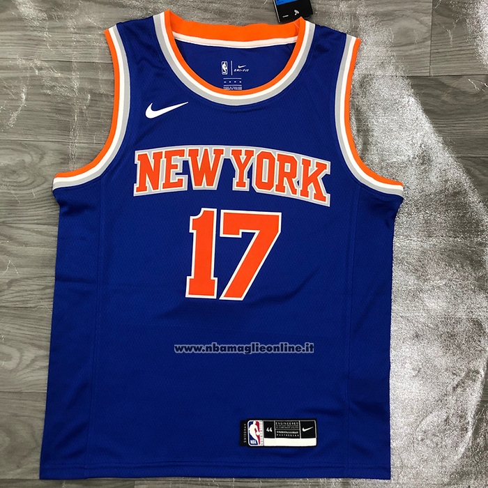 Maglia New York Knicks Jeremy Lin #17 Icon Blu
